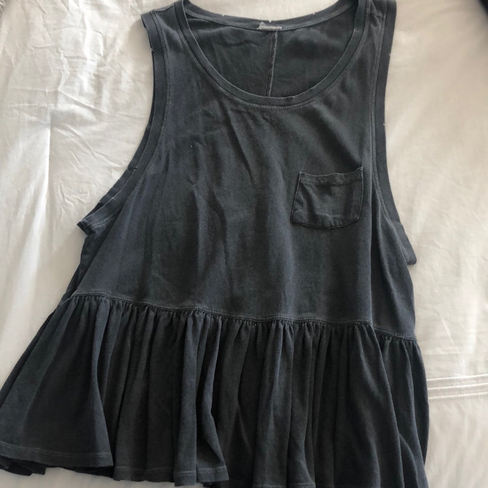 Open sides long grey tank top URBAN OUTFITTERS